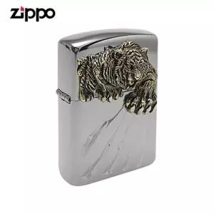 ZIPPO 라이터 엠블렘 A TIGER CLAW BK 오일+심지+부싯돌 3종세트 포함