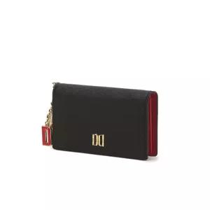 LI(선물포장)(ERIN) 블랙 DAKS 참장식 포인트 DD로고 카드지갑 DCWA5E012