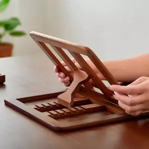 우드 독서대 각도조절 원목 책 북 거치대 노트북 받침