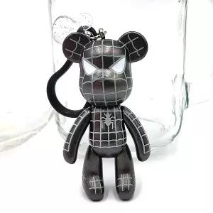 POPOBE 포포베 블랙스파이더맨 키링 열쇠고리 키홀더 키체인 키고리 가방고리 (S)