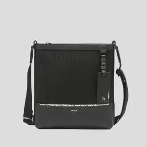 [헤지스](대전신세계)[CHESTER] 블랙 나일론 혼방 체크라인 크로스백 HJBA5E061BK