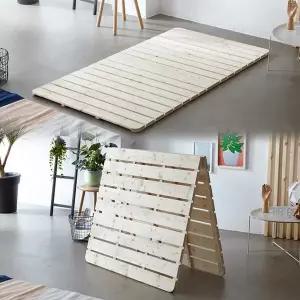 [BIF보루네오][보루네오] 모닝듀 원목DIY 2단 접이식 매트깔판 (수퍼싱글) OT036