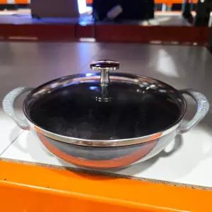 마리슈타이거 미니 웍 20cm 코스트코 무쇠 주물 솥밥 인덕션 가마솥 냄비 유리뚜껑 포함