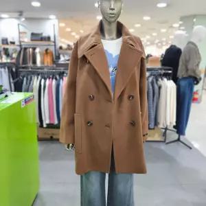 시슬리/애플아울렛/루즈핏 더블 하프 코트 SACTC8561