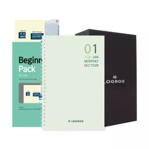 프랭클린플래너 26년 오리지날 1D2P 스타터세트 1월 CLTW LOGROG