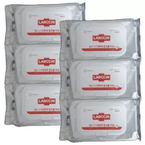 랩신 다목적 알코올티슈 50매 x 6개