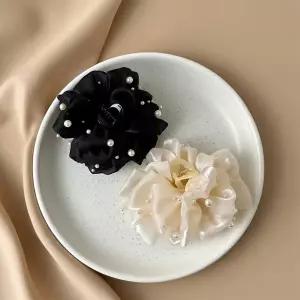 루타미 그란데 펄 플라워 집게핀