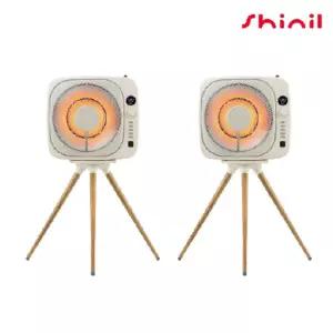 [2대구성]신일전자 하이라이트 에코 팬 레트로 큐브 전기 히터 SEH-FN600BE 베이지