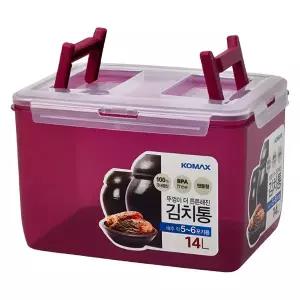 코멕스 뚜껑이 더 튼튼해진 김치통 마젠타 14L
