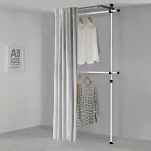 [왕자행거]왕자 심플2단커튼행거_선택형B타입