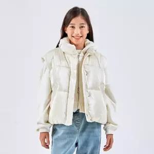 USALL 유 HC29 여아 글로시 조끼 주니어 여아 글로시 크롭 조끼  ULVW24W51