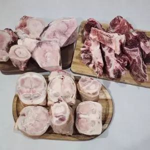 한우 1등급 몸보신세트 6kg 우족2k+사골2k+잡뼈2k