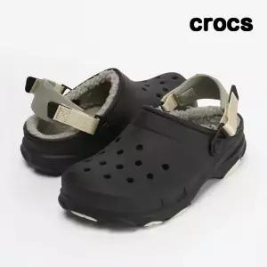 크록스 올터레인 라인드 클로그 성인 샌들 블랙 207936-001