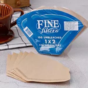 파인 천연펄프 핸드드립 커피 여과지 종이 필터 1x2