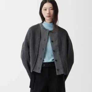 [롯데백화점]쥬크 니트 블록 라운드 숏 코트 Z254MSG502