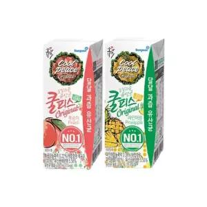 쿨피스 복숭아 190ml 15개 + 파인애플 190ml 15개