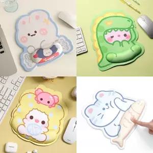 시웨이 손목 보호 캐릭터 실리콘 쿠션 마우스패드