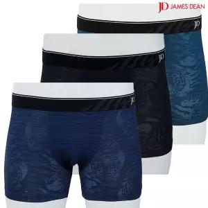 제임스딘 남자 시크릿 패턴 폴리 스판 드로즈 팬티 3매입 B8Z1