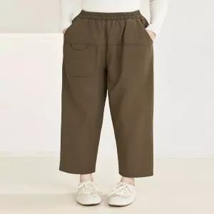 [WPBG]기모안감 겨울 종결 포켓 배기핏 패딩 팬츠_2color