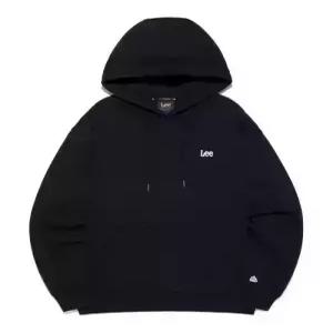 lee 스몰 트위치 로고 후드 티셔츠 블랙