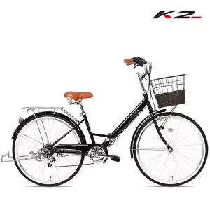 케이투바이크 클래식 접이식 여성용자전거 스와니FD 24인치 7단 완조립