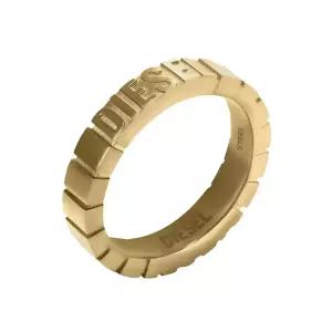 디젤 남성 남자 골드 레터링로고 반지 DX1613710