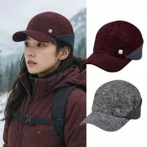 [아웃도어스/콜핑]콜핑 공용 겨울 멜란지 기모안감 귀덮개 등산 볼캡 모자 KSC867QC2U