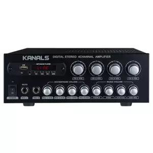 KANALS EMA-196 블루투스 4채널 미니앰프 카페 매장 음악 앰프
