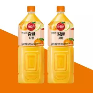 과일촌 아침에 감귤자몽 주스 2.0L 6입 대용량