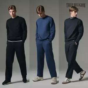 [쇼핑엔티단독] 트루릴리전 최종가! 코튼블렌딩 소프트 기모셋업 2종, 남성