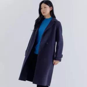 [지센] [셀렉션라인] 여성 울 포인트 핸드메이드 코트 LFLCNA04_BL