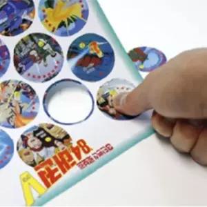 로보트 태권브이 V 종이 동그란딱지