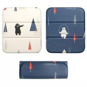 가벼운 접이식 휴대용 양면 PVC 매트 쿠션 방석 35x30 목욕 테라스 1인돗자리 냉기차단