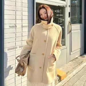 [택가 279,000] 마인드브릿지 여성 캐시미어하프맥코트 MZCA7211