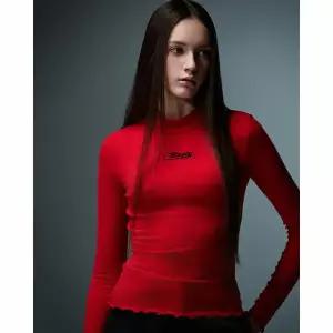 [에고이스트] ER4CL162 레터링 프린트 레이스 티셔츠 (25년 겨을)