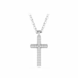 [브랜드 주얼리] Insigne Pave 십자가 로듐 목걸이 5675577 