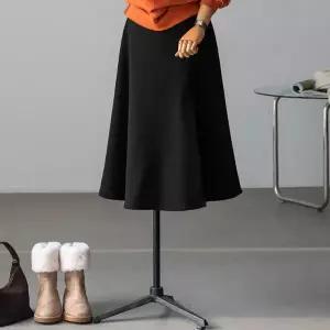 (안나앤플러스) 린느 기모 플레어 스커트[스커트ECK53] 빅사이즈