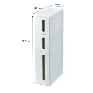 틈새수납장 높은 얇은 조각 키큰 화이트단 프레임 이동식