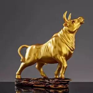 황금소 황소 인테리어 선물 사무실 장 공예품 조각상