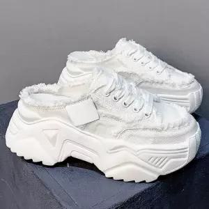 키높이운동화 슬리퍼 여성 키높이 통굽 운동화슬리퍼