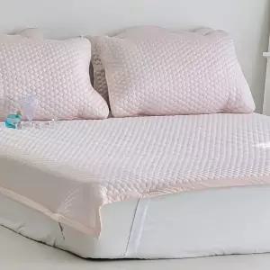 토리 선염 냉감 3중직 밴딩 카페트 패드 퀸 Q 세트 핑크 여름 침구 (WFJ5QC3)