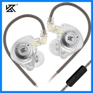KZ EDX PRO X IEM 이어폰 다이나믹 드라이브 HiFi 딥 베이스 사운드 이어버드 스포츠 음악 분리형 케이블이