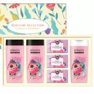 애경 케라시스 퍼퓸 스페셜 선물 세트(4세트) 샴푸 린스 비누 설 명절 기업 회사 단체 대량 주문