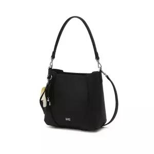 갤러리아 DCBA6E551BK 닥스 [RIA] 블랙 소가죽 플라워 참장식 세로형 숄더백