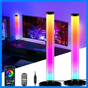 스마트 LED 라이트 바 리모콘 360 °   블루투스용 RGB DIY 음악 동기화 TV 백라이트 리듬 주변 픽업 램프