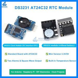 1PCS DS3231 AT24C32 I2C 정밀 RTC 실시간 클럭 모듈(메모리 포함) Arduino Raspberry Pi용 DS3231SN