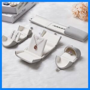 새로운 도착 멀티 컬러 고급 더블 오픈 보석 상자 벨벳 약혼 반지 상자 결혼 반지 & 목걸이 & 귀걸이 선물