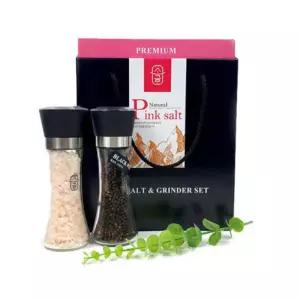 추석 명절 선물세트 핑크소금 15호 소금 후추 그라인더 2P 세트 선물 세트