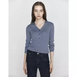 지오다노 NEW 여자 립 브이넥 긴팔 가디건 14GG 355904