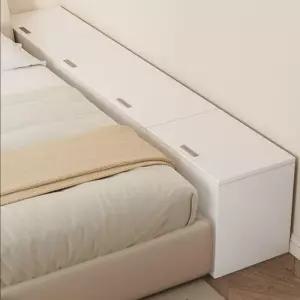 침대틈새 수납장 위로여는 여는 침대 캐비닛 선반